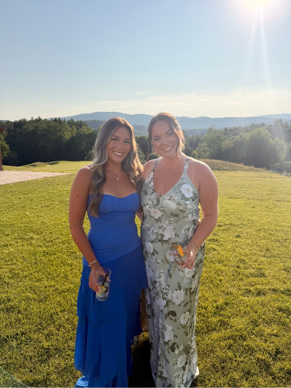 Lucy in the Sky Royal Blue Layered Wedding Dress